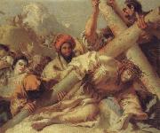 Giandomenico Tiepolo Christ Falls on the Road to Calvary France oil painting reproduction